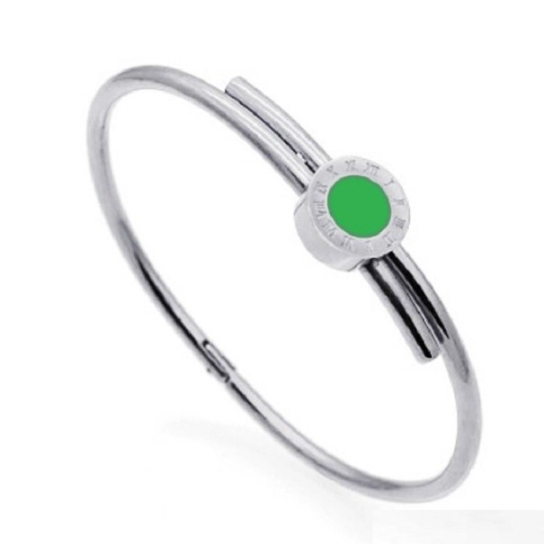 Dames massieve armband H125 groen