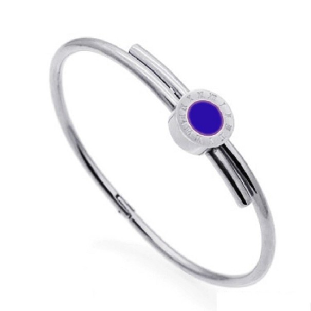 Dames massieve armband H125 paars