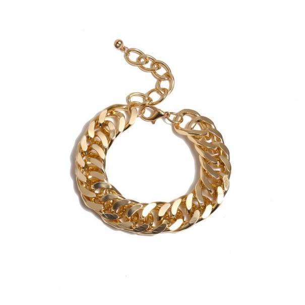 Dames massieve armband H363 goud