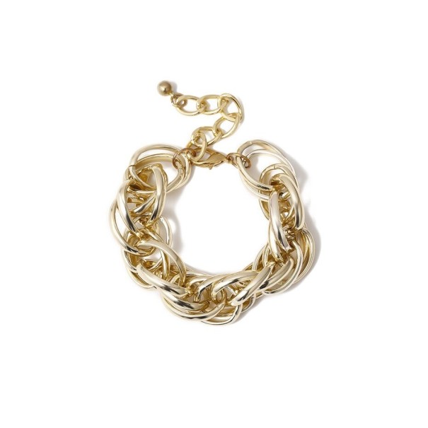 Dames massieve armband H378 goud