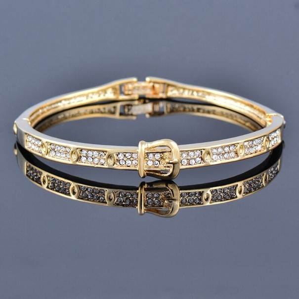 Dames massieve armband H523 goud 1