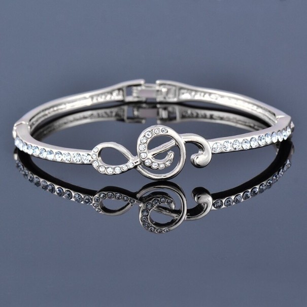 Dames massieve armband H523 zilver 6