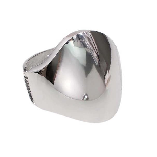 Dames massieve armband H587 zilver