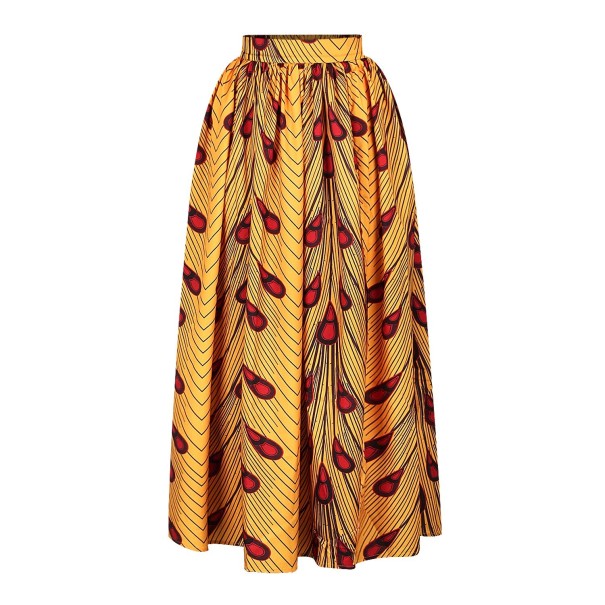 Dames maxi rok met patroon S 4