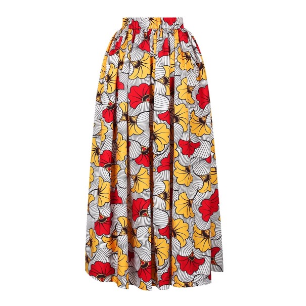 Dames maxi rok met patroon S 2