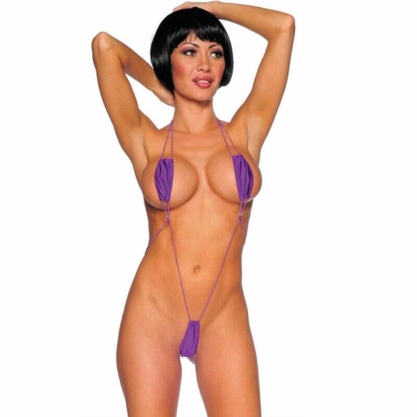Dames micro bikini P795 paars