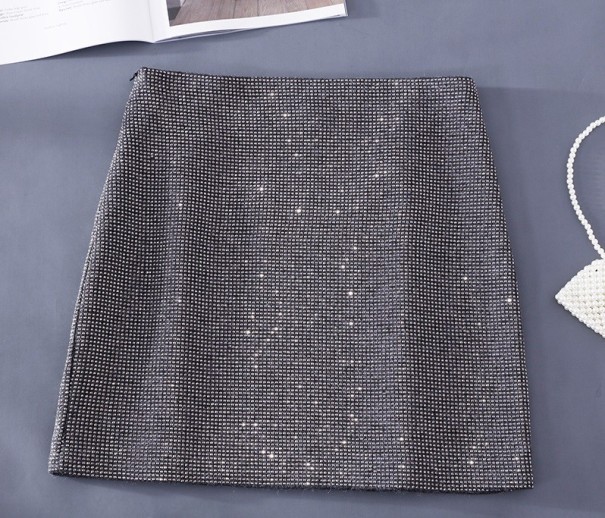 Dames minirok met strass steentjes L 3