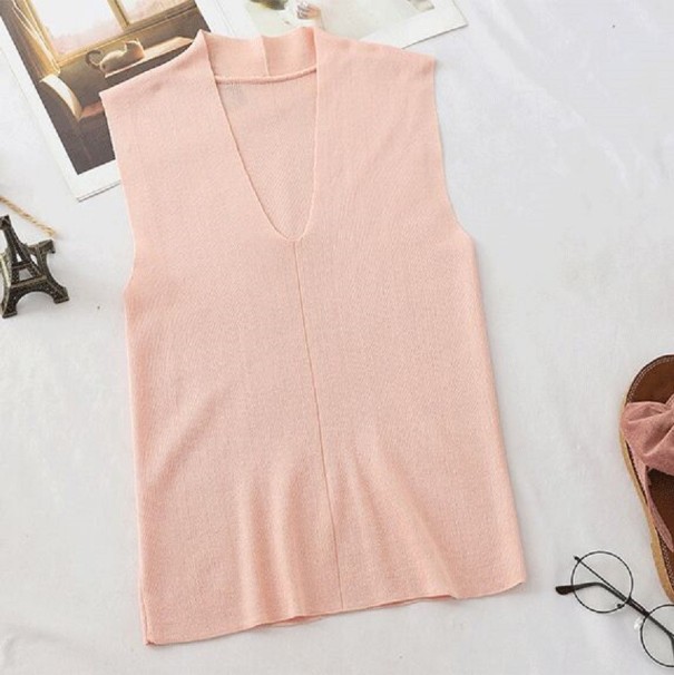 Dames mouwloos topje B403 roze