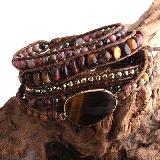 Dames multilayer kralenarmband H322 9