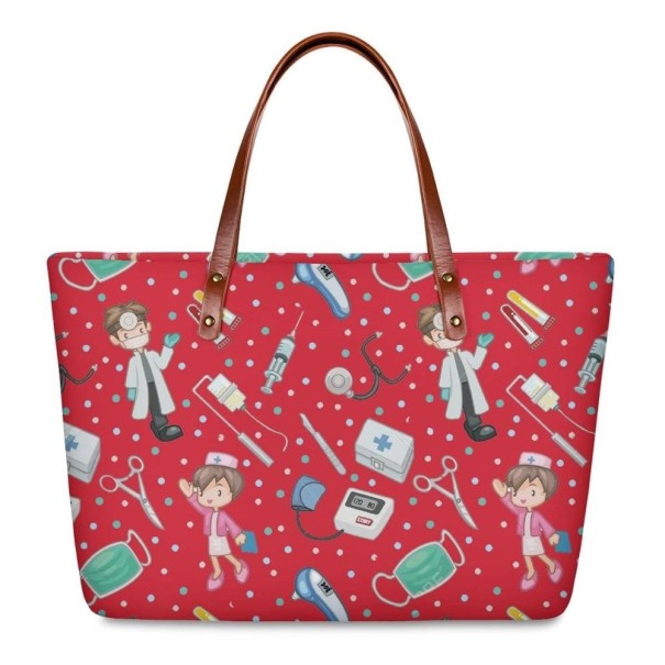 Dames neopreen handtas M1001 rood