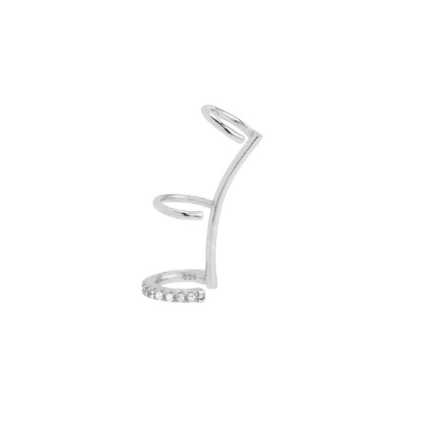 Dames oorbel H858 zilver