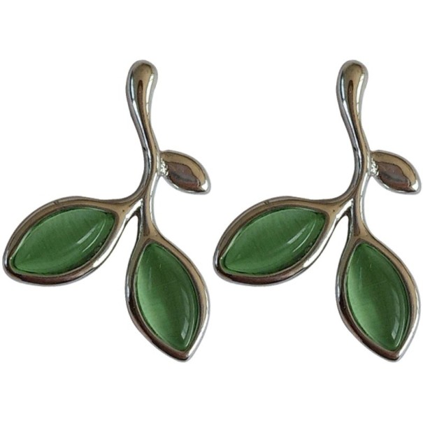 Dames oorbellen bladeren C1071 1