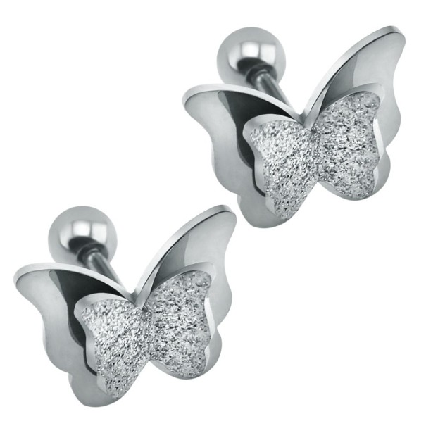 Dames oorbellen Butterfly J2389 zilver