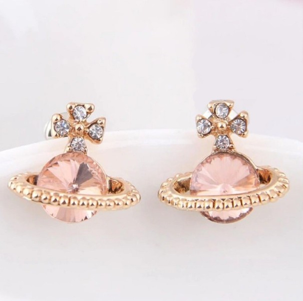 Dames oorbellen G1110 roze