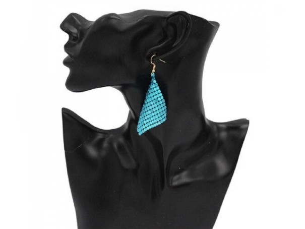 Dames oorbellen G1189 blauw