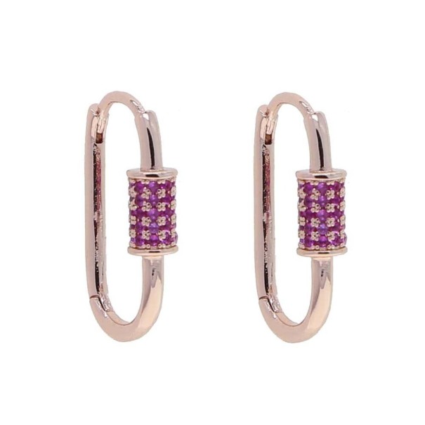 Dames oorbellen G1274 paars