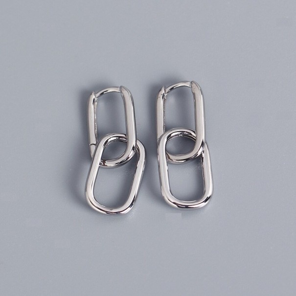 Dames oorbellen G135 zilver