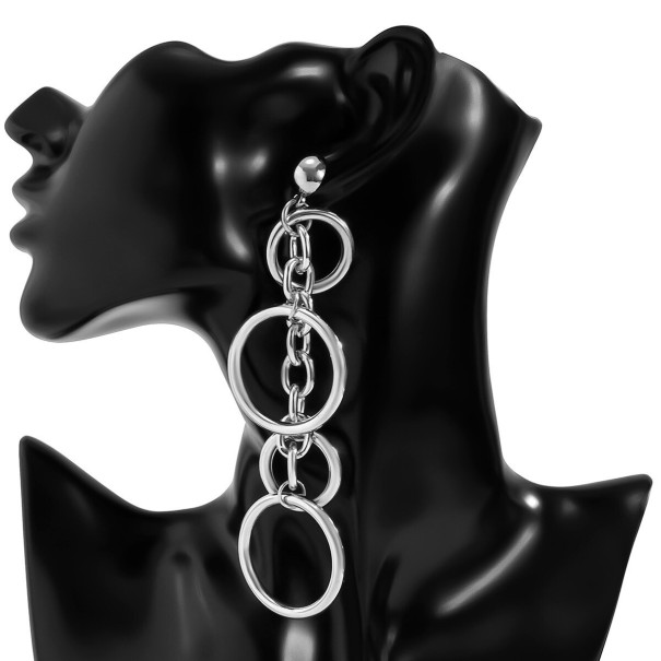 Dames oorbellen G1358 zilver
