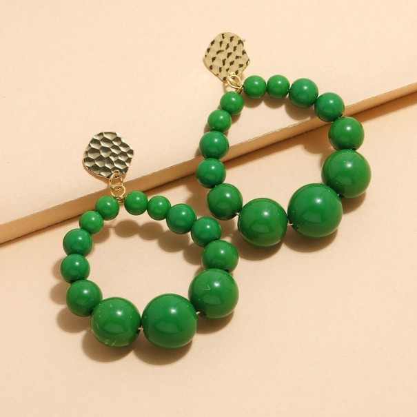 Dames oorbellen G231 groen