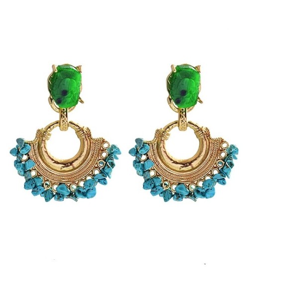 Dames oorbellen G245 blauw