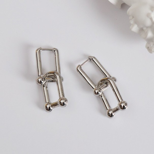 Dames oorbellen G479 zilver