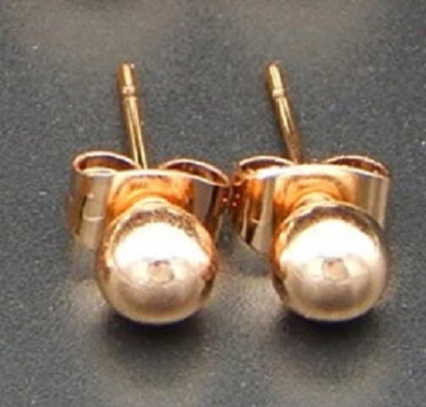 Dames oorbellen G599 oudroze 5 mm