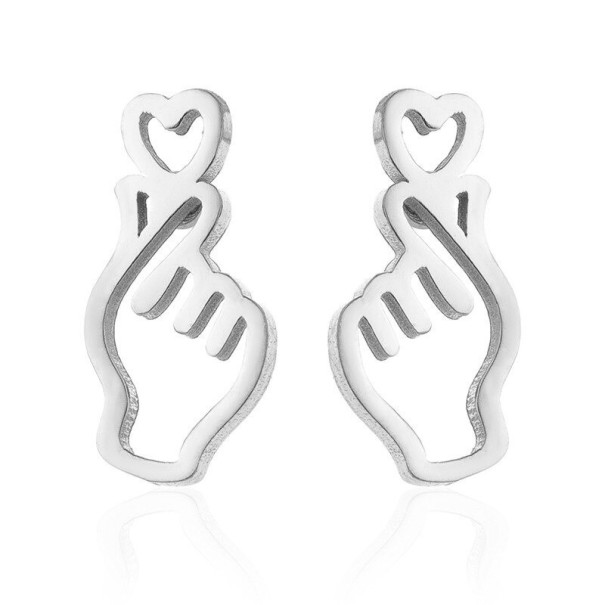 Dames oorbellen G806 zilver 2