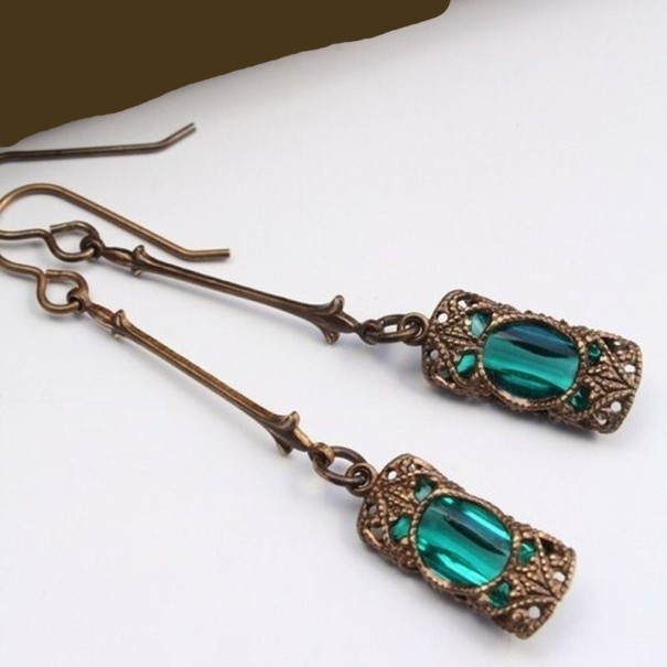 Dames oorbellen G939 groen