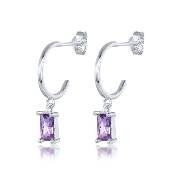 Dames oorbellen H748 zilver 1