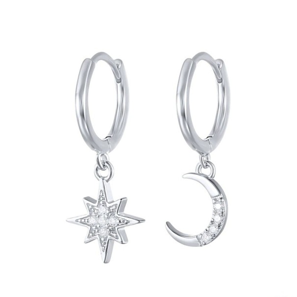 Dames oorbellen H757 zilver