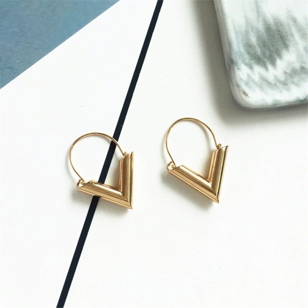 Dames oorbellen H871 goud
