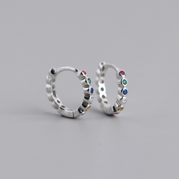 Dames oorbellen J120 zilver 15