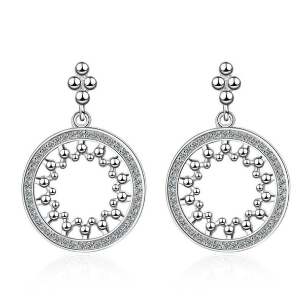 Dames oorbellen met hanger R48 1
