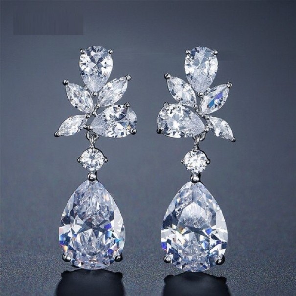 Dames oorbellen met kristallen G1241 10