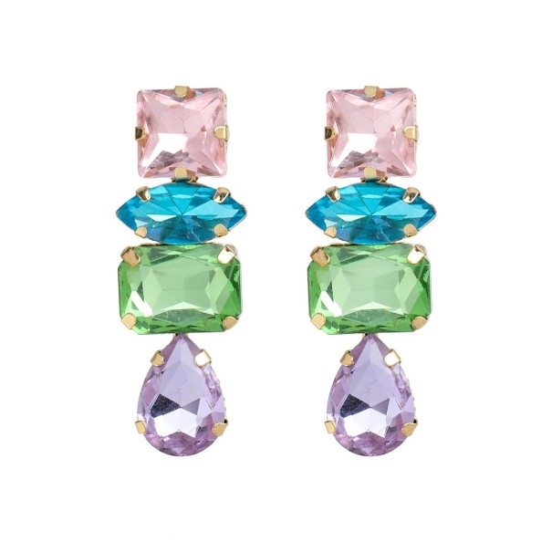 Dames oorbellen met kristallen G688 3