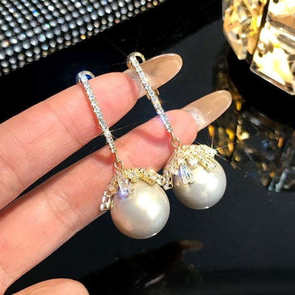 Dames oorbellen met parel j153 4