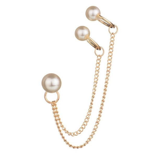 Dames oorbellen met parels goud