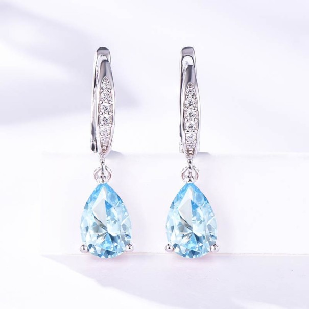 Dames oorbellen met steen R50 3