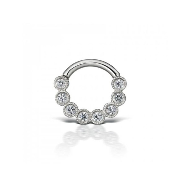 Dames oorbellen met stenen H850 zilver 9