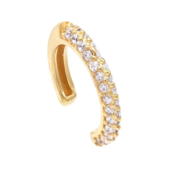 Dames oorbellen met strass steentjes goud