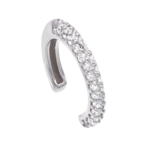 Dames oorbellen met strass steentjes zilver