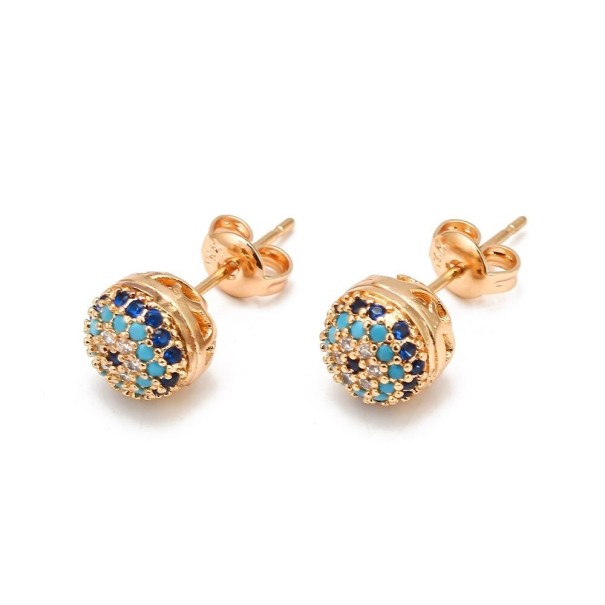 Dames oorbellen met zirkonen G575 18