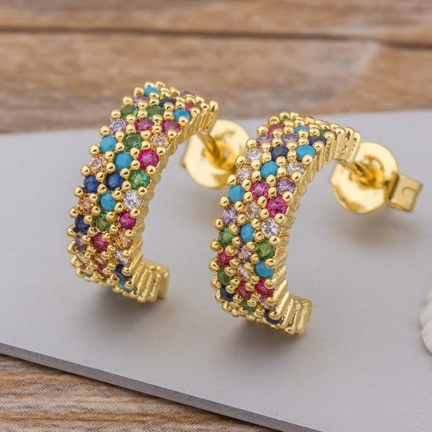 Dames oorbellen met zirkonen H863 5