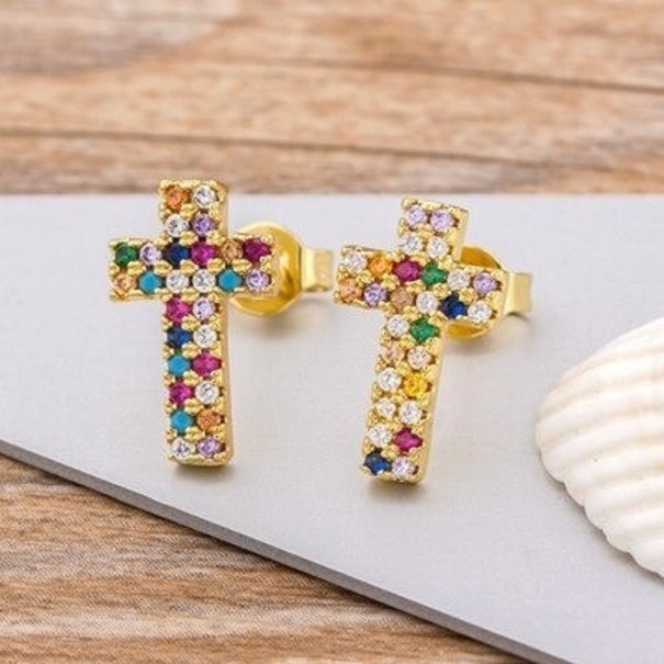 Dames oorbellen met zirkonen J452 14