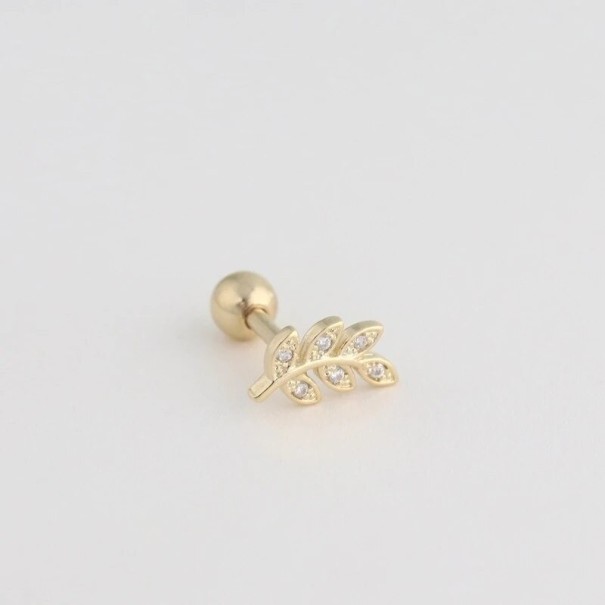 Dames oorbellen R100 goud 1