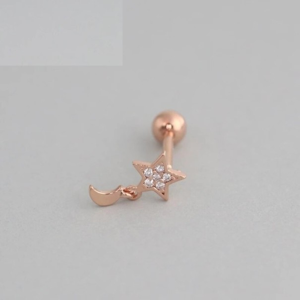 Dames oorbellen R100 oudroze 5