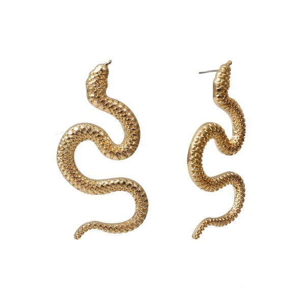 Dames oorbellen slang H710 goud