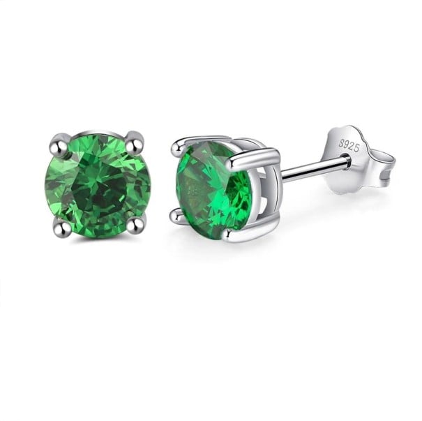 Dames oorstekers met steen R88 groen