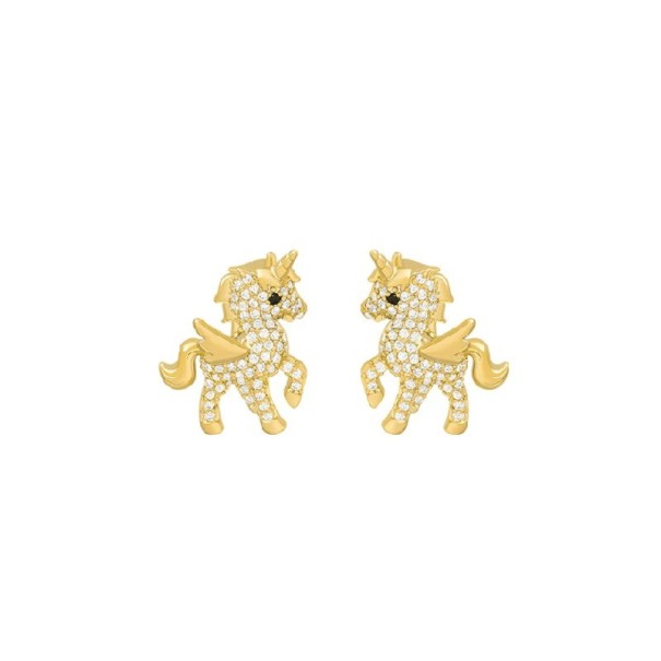 Dames oorstekers met zirkonen H738 2