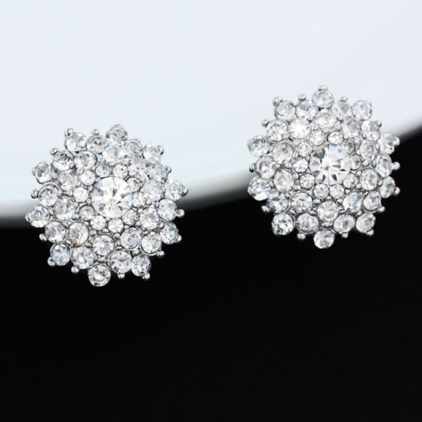 Dames oorstekers met zirkoon G1187 zilver